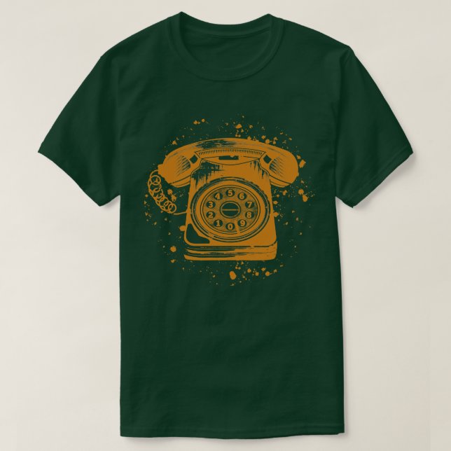 Roterande telefonnummer t shirt (Design framsida)