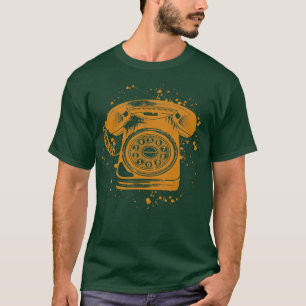 Roterande telefonnummer t shirt
