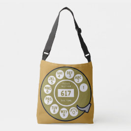 Roterande telefonvählardesign axelväska