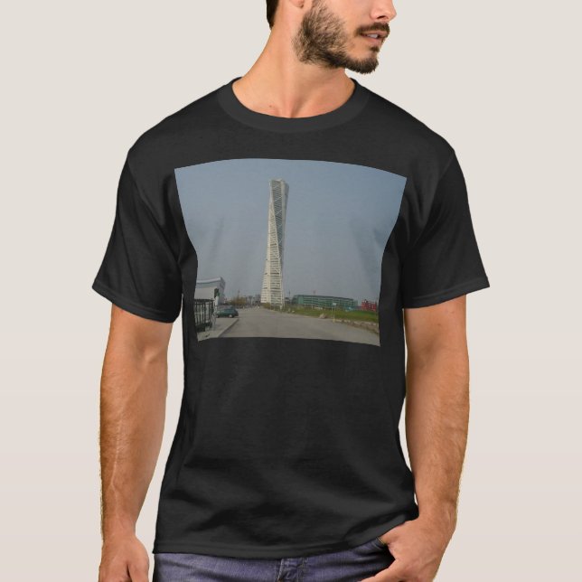 Roterande Torsobyggnad - Malmö sverige T Shirt (Framsida)