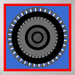 Roterande utrusta den optiska illusionen poster