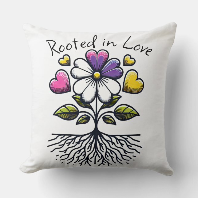 Roterat i kärlek kudde (Framsida)