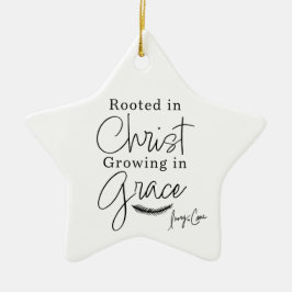 Roterat i Kristus Growing i Grace-jul Julgransprydnad Keramik