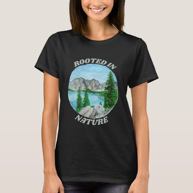 Roterat i naturskogens utforskare t shirt (Framsida)