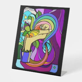 Roterat potentiellt fotgängartecken