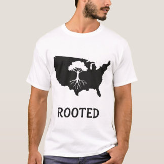Roterat USA Träd Graphic T-Shirt