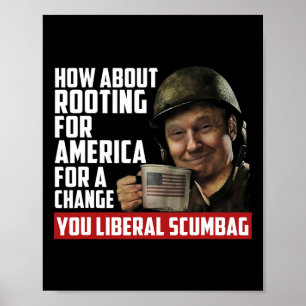 Rotering för Amerika för förändring, antiliberal Poster