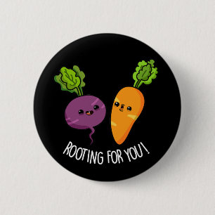 Rotering för din fantny Veggie Pun Mörk BG Knapp