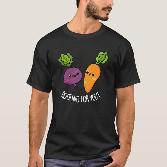 Rotering för din fantny Veggie Pun Mörk BG T Shirt (Framsida)
