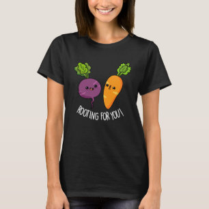 Rotering för din fantny Veggie Pun Mörk BG T Shirt