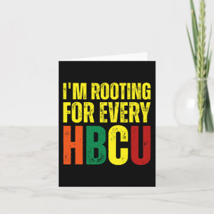 Rotering för varje HBCU Black History College Grad Kort