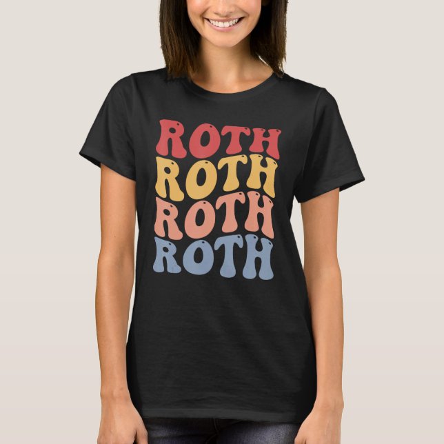 Roth City Groovy Retro T Shirt (Framsida)