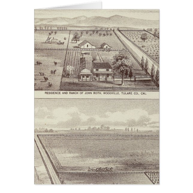 Roth, Skryssggs-rancher Hälsningskort (Framsidan)