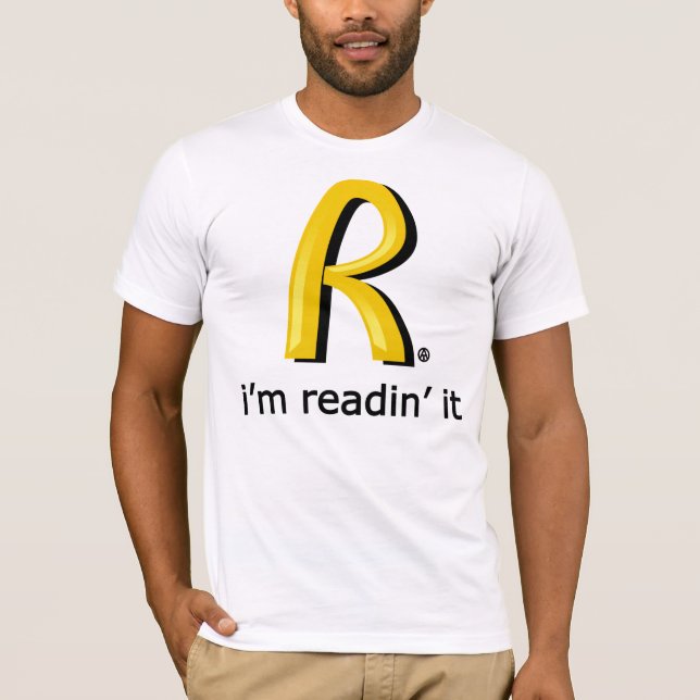 Rothbard McDonald's - I'm readin' it T-shirt (Framsida)