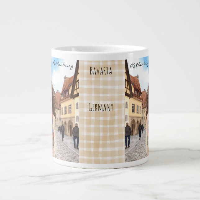 Rothenburg, Bayern, Tyskland,The Enchanting Tauber Jumbo Mugg (Framsidan)