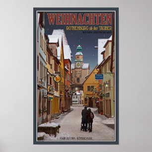 Rothenburg - Markusturm jul Poster