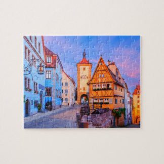 Rothenburg ob der Tauber, Bayern, Tyskland. Pussel