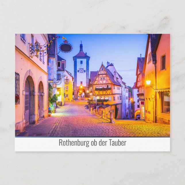 Rothenburg ob der Tauber Helg Vykort (Framsida)
