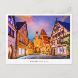 Rothenburg ob der Tauber, Helgdag Postcard Helg Vykort