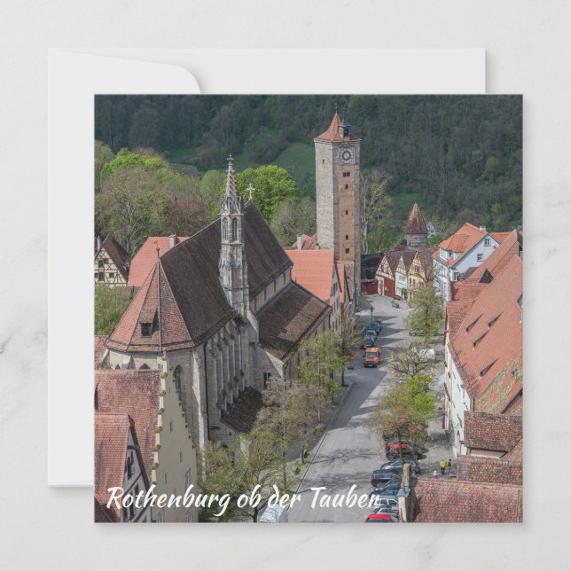 Rothenburg ob der tauber old town ovanifrån (Framsida)