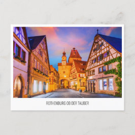 Rothenburg ob der Tauber resekort Helgdag Postkort Helg Vykort