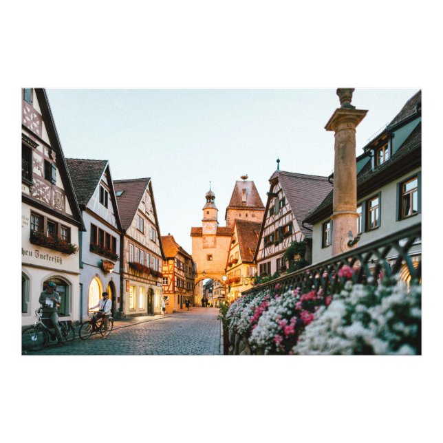Rothenburg ob der Tauber, Tyskland Fototryck (Framsidan)