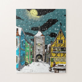 Rothenburg ob der Tauber Tyskland jul Pussel