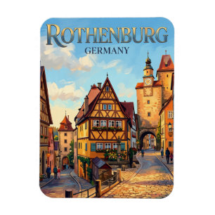 Rothenburg ob der Tauber Tyskland Magnet