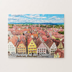 Rothenburg ob der Tauber, Tyskland Pussel