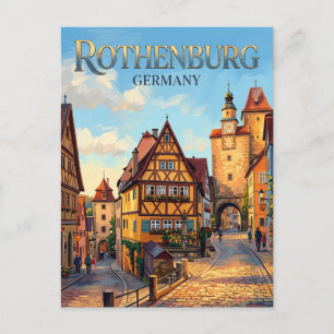 Rothenburg ob der Tauber Tyskland Vykort