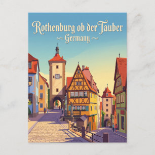Rothenburg ob der Tauber Tyskland Vykort