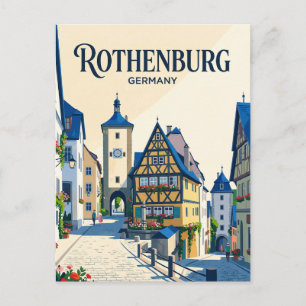 Rothenburg ob der Tauber Tyskland Vykort