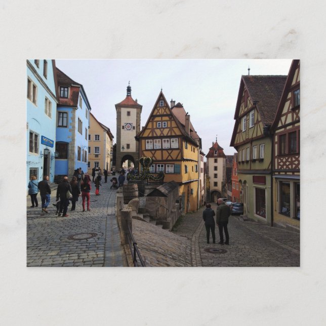 Rothenburg ob der Tauber, Tyskland Vykort (Framsida)
