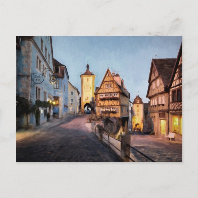 Rothenburg ob der Tauber Vykort (Framsida)