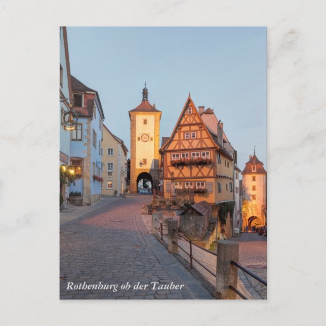 Rothenburg ob der Tauber Vykort (Framsida)