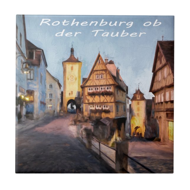 Rothenburg obder Tauber Kakelplatta (Framsidan)