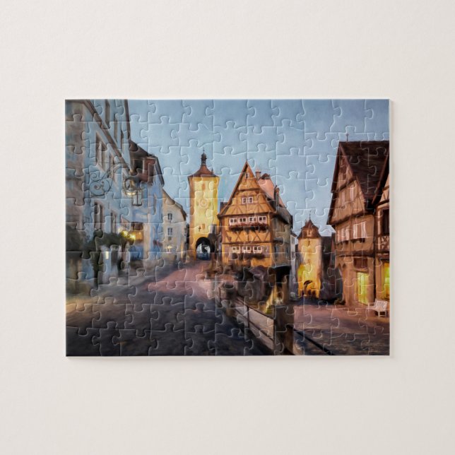 Rothenburg obder Tauber Pussel (Horisontell)