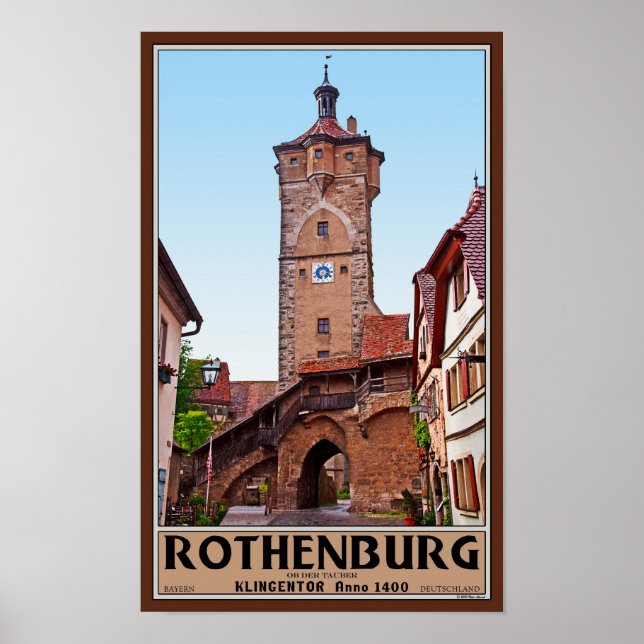 Rothenburg od Tauber - Klingentor Poster (Framsidan)
