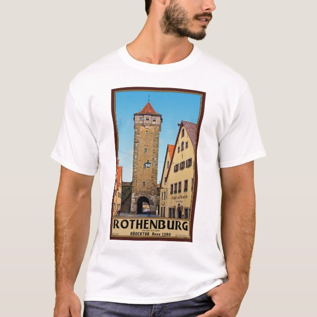 Rothenburg od Tauber - Rödertor T Shirt (Framsida)