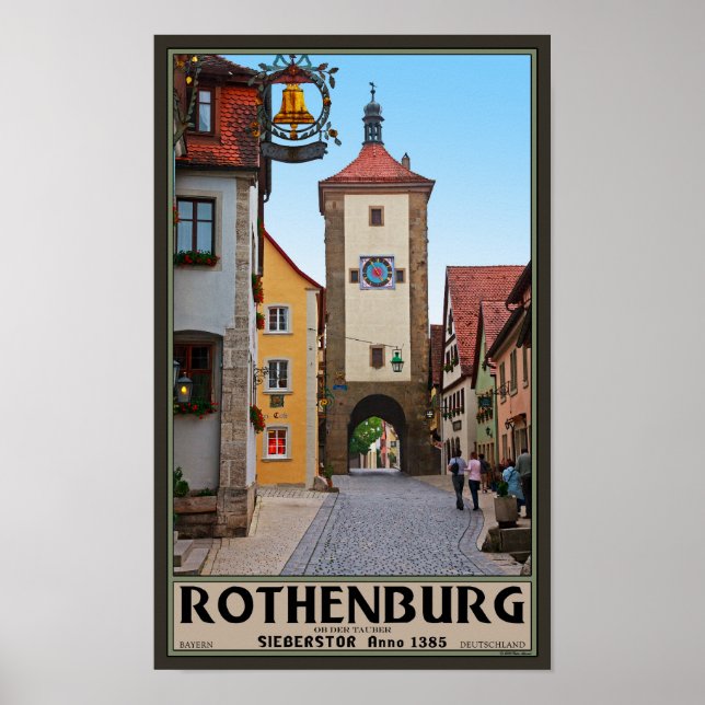 Rothenburg od Tauber - Sieberstor Poster (Framsidan)