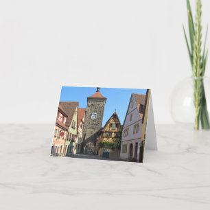 Rothenburg Tyskland Helgkort