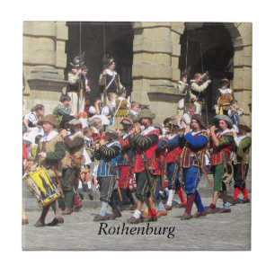 Rothenburg, Tyskland Kakelplatta