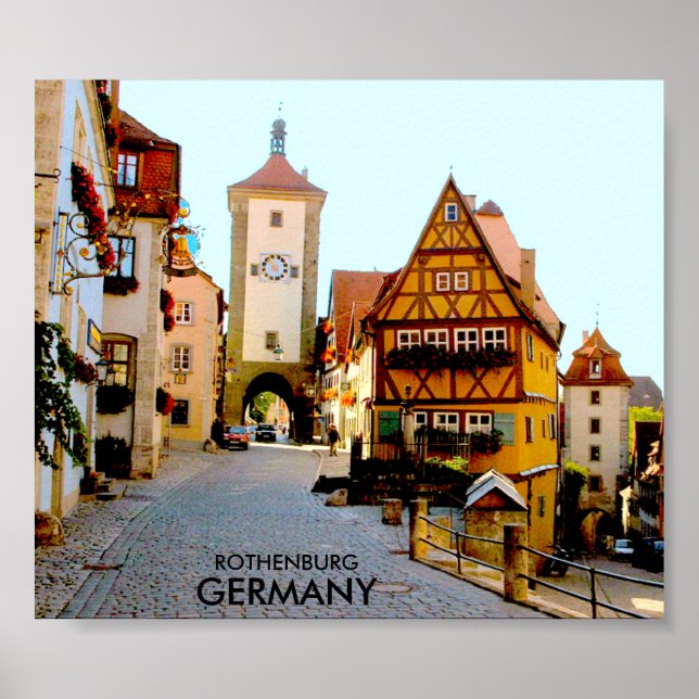 ROTHENBURG, TYSKLAND POSTER (Framsidan)