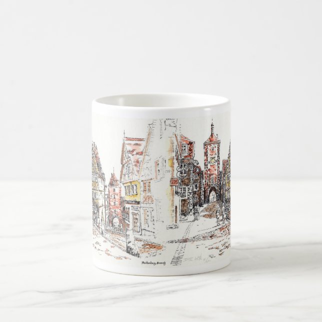 Rothenburg Tysklandmugg Kaffemugg (Center)