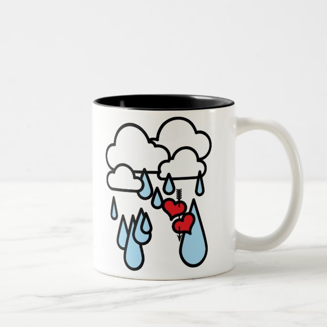 Rothenhagen "Raining Hearts" Två-Tonad Mugg (Höger)