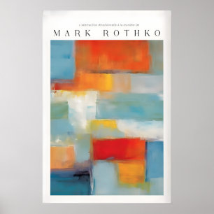 Rothko Canvas Färg Abstrakt Målning Modern Poster