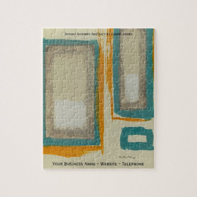 Rothko-inspirerad abstrakt konst pussel (Vertikal)