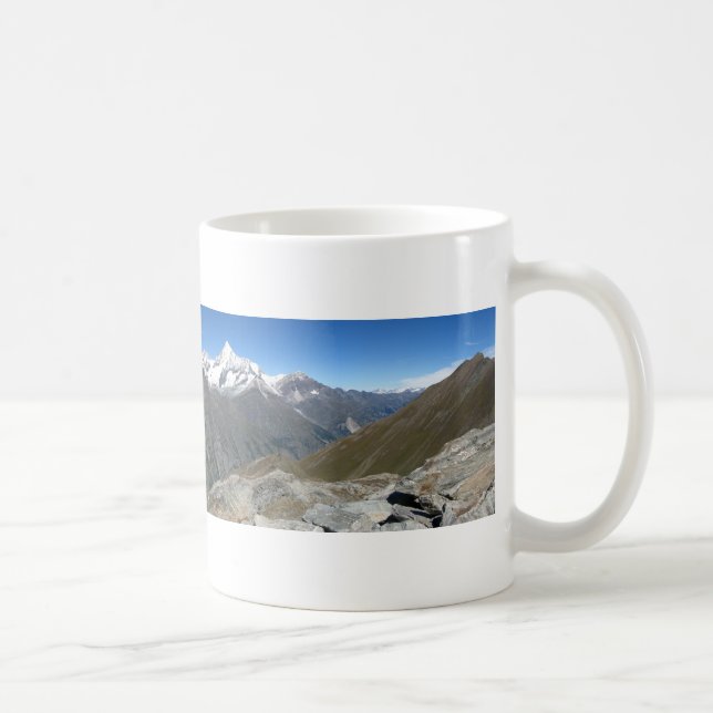 Rothorn panorama, Valais Alpernor Kaffemugg (Höger)