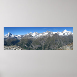 Rothorn panorama, Valais Alpernor Poster