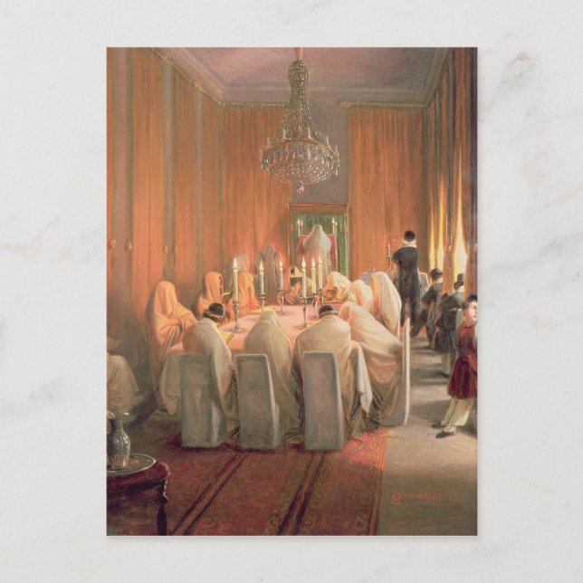 Rothschild Family i Prayer Vykort (Framsida)